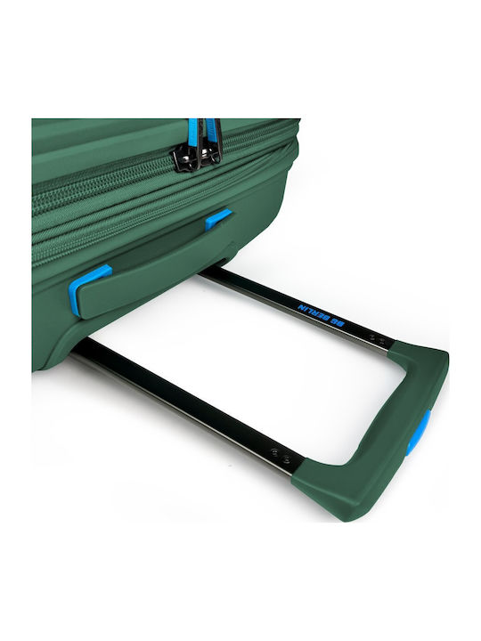 Bg Berlin Μεγάλη Βαλίτσα Ταξιδίου Dark Green με 4 Ρόδες Ύψους 76εκ.
