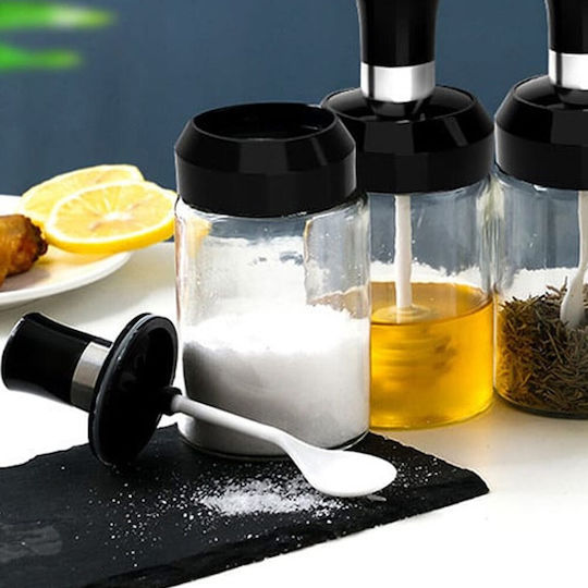 Glass Transparent Spice Jar