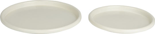 Platou Decorativ Metalic Ecru 38.5x38.5 cm Platou Decorativ Metalic Ecru 38.5x38.5 cm