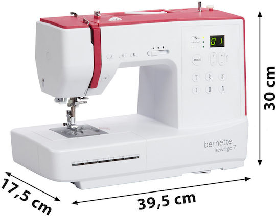 Bernette Професионална Шевна Машина Sew&go 7 Бяла