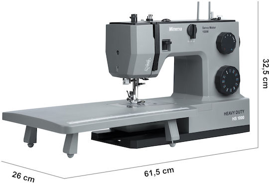 Minerva Професионална Шевна Машина Hs1000 Сива