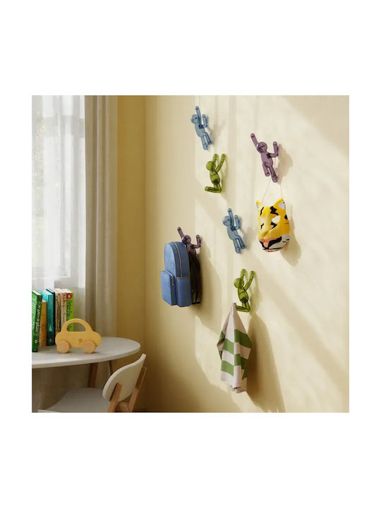 Umbra Polyresin Blue Wall Hanger 7.6x16.5x7.6cm 3 Pieces