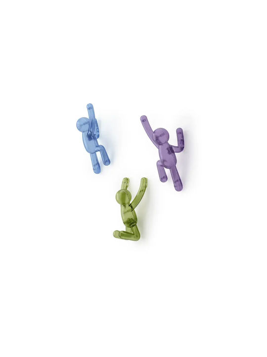 Umbra Polyresin Blue Wall Hanger 7.6x16.5x7.6cm 3 Pieces