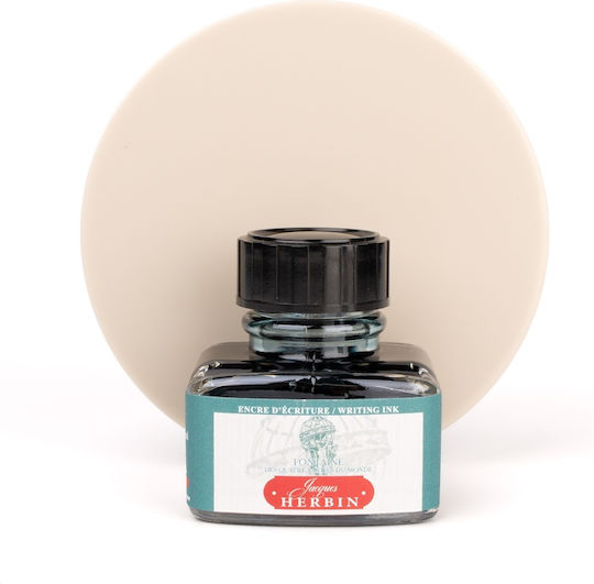 Jacques Herbin Replacement Ink for Fountain Pen and Is an Ideal Choice for Those Seeking a Classic yet Vibrant Blue Shade Inspired by the Charm of Paris 30ml