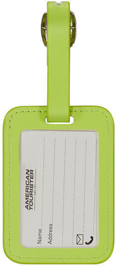 American Tourister Етикет За Багаж Зелен 2 Броя