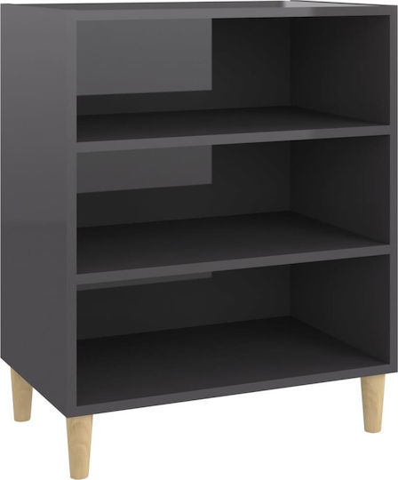 Bibliothek Glänzendes Grau 57x35x70cm