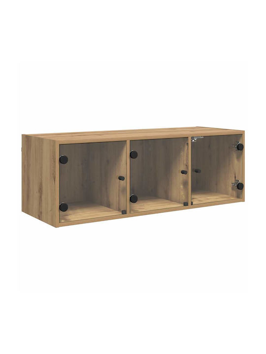 Wand Wohnzimmer Schrank aus Spanplatte Artisan Eiche 102x37x35cm