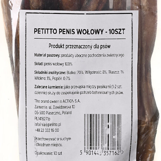 Petitto Λιχουδιά Σκύλου Διαίτης με Βοδινό 500gr