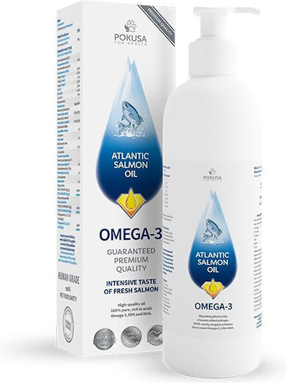 Pokusa Atlantic Salmon Oil for Dogs and Cats 300ml for General Health