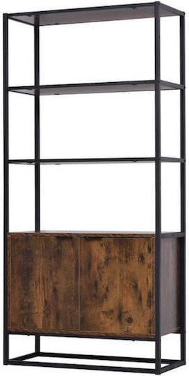 Βιβλιοθήκη Industrial Style Καφέ 40x30x154εκ.