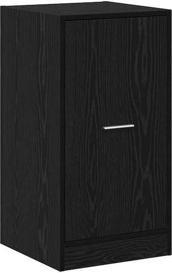 Bodenstehender Wohnzimmerschrank aus Spanplatte in Schwarzer Eiche 40x41x77,5 cm
