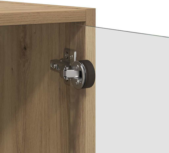 Hängeschrank fürs Wohnzimmer aus Spanplatte Artisan-Eiche 68x37x35 cm