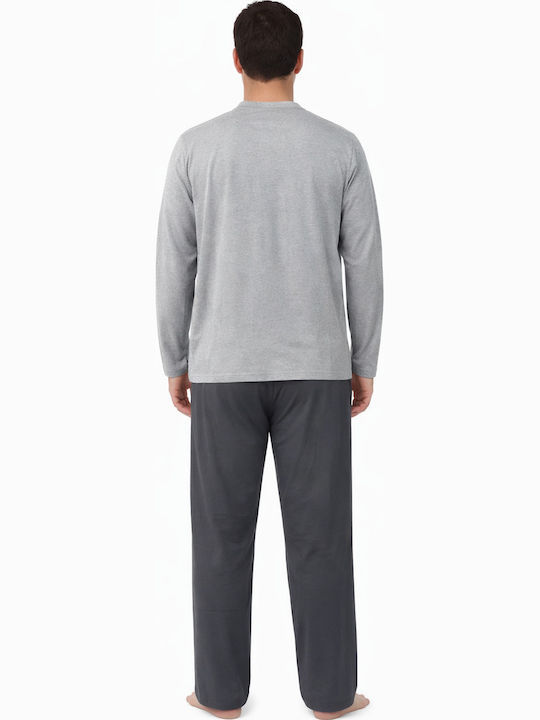 Cool Winter Herrenpyjama Anthrazit