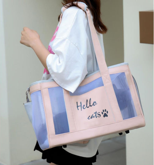 Animal Dog Carrying Bag For Dog Cat Up To 5kg Pink L44.5xW29xH19.5cm