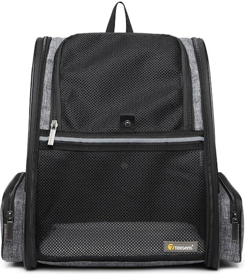 Animal Dog Carrying Black Backpack for 6kg Pets L40xW28xH28cm