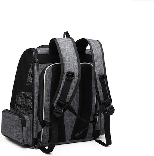 Animal Dog Carrying Black Backpack for 6kg Pets L40xW28xH28cm