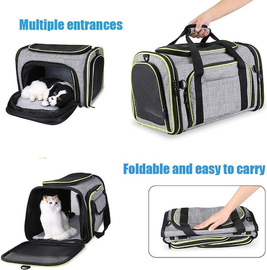 Animal Dog Carrying Gray Handbag for 10kg Pets