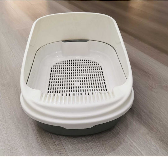 Animal Cat Basin with Sieve Blue L56 x W39 x H26cm