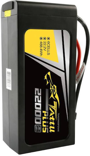 Tattu Plus Μπαταρία Li-Po 22.2V 22000mAh 150C 6S για Τηλεκατευθυνόμενο 2τμχ