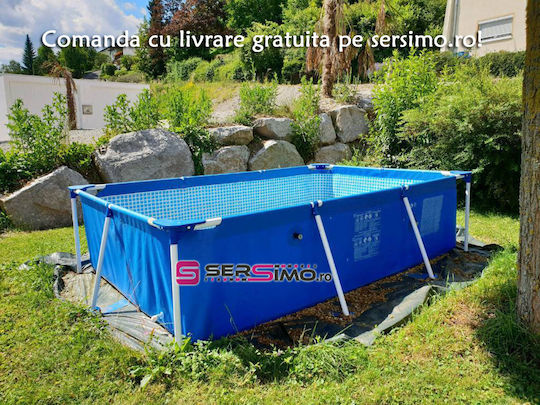 Intex PVC Swimming Pool 3834lt with Metallic Frame 300x200x75cm Blue