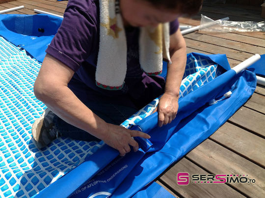 Intex PVC Swimming Pool 3834lt with Metallic Frame 300x200x75cm Blue