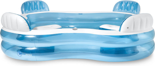 Intex Swim Center Square Swimming Pool PVC 882lt Inflatable 229x229x66cm Blue
