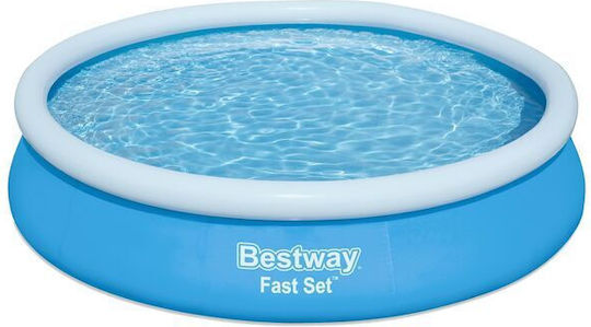 Bestway Runde Schwimmbecken PVC 5377lt Aufblasbar 366x76cm Hellblaue