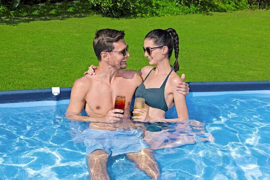 Bestway Steel Pro Swimming Pool PVC with Metallic Frame 400x211x81cm Blue