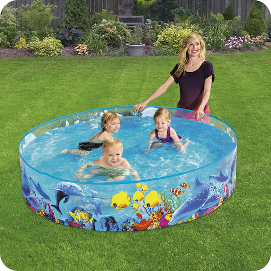 Bestway Piscină Rotundă Pentru Copii PVC Gonflabilă Sea-Life-Pool 749lt
