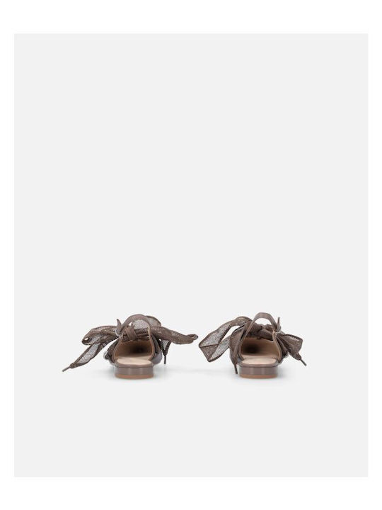 Damen Ballerinas Slingback in Silber Farbe