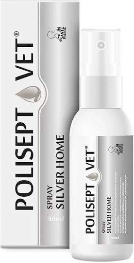 Jm Sante Polisept Vet Spray Silver Home Spray Wound Spray Dog Cat 50ml