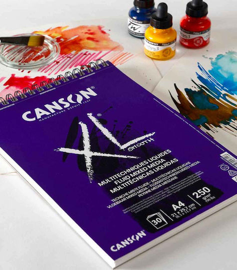 Canson Μπλок за скици XL Fluid Mixed Media 30 Листа