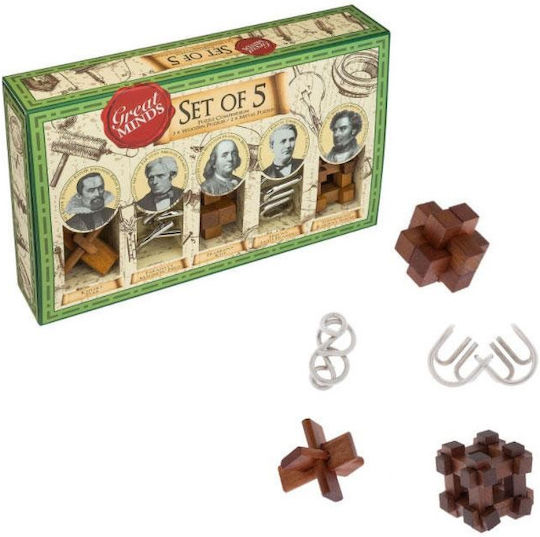 Professor Puzzle Great Minds Puzzle made of Wood 5pcs