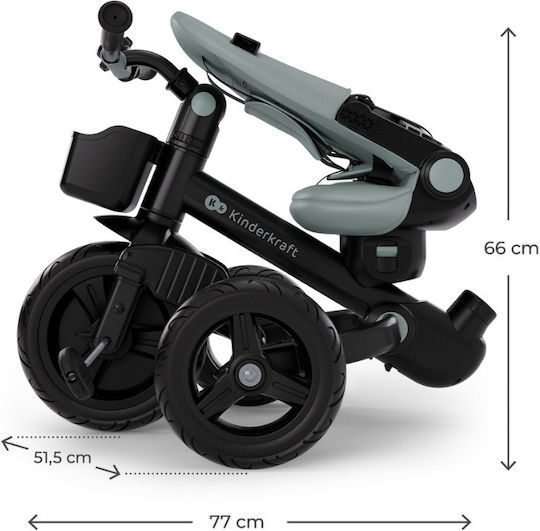 Kinderkraft AVEO 2 Plus Wandelbar mit Elterngriff für 9 Monate Grünes