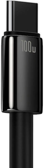 Baseus Tungsten USB 2.0 Kabel USB Typ-C männlich - USB-A 100W PD Schwarz 2m CAWJ000101