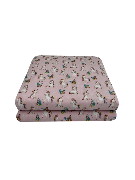 Astron Italy Kids Quilt Single Fairy Unicorn Pink 160x240cm
