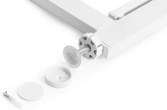 Ecotoys Блиндирана Врата от Метал в Бял Цвят 77см