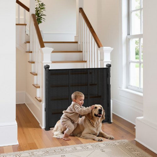 Vevor Foldable Security Door in Black Color 1pcs