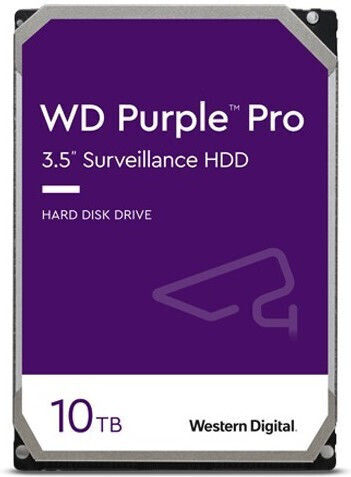 Western Digital Purple 10TB HDD Σκληρός Δίσκος 3.5" SATA III 7200rpm με 256MB Cache για Καταγραφικό WD101PURP