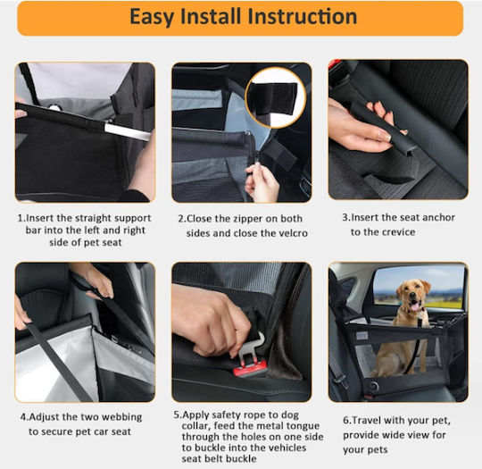 Animal Seat Car for Dog Gray