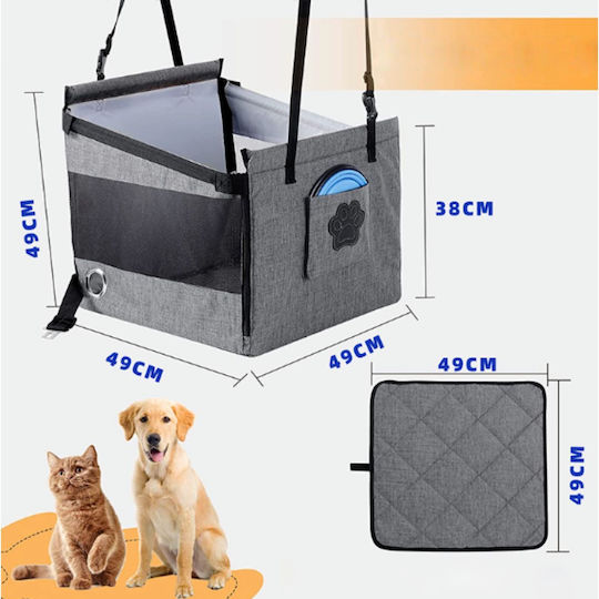 Animal Seat Car for Dog Gray