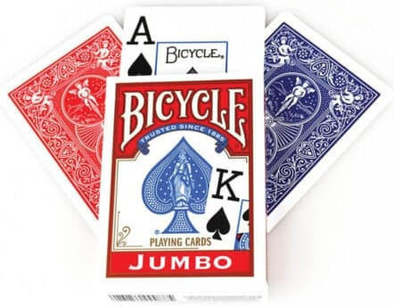 Bicycle Rider Back International Standard Index Set Playing Cards Laminated Red
