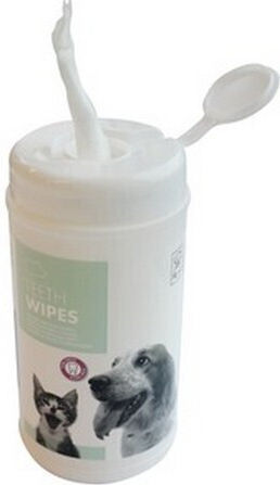 M-Pets Teeth Wipes Bottles Dog Dental 40pcs