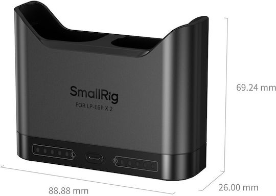 SmallRig Double Battery Charger Compatible with Canon