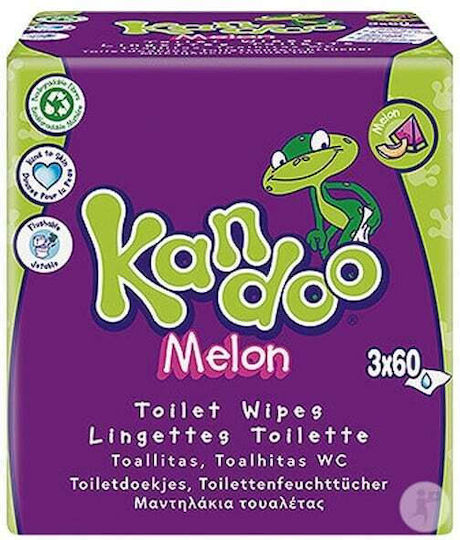Kandoo Kids Melon Μωρομάντηλα 3x60τμχ
