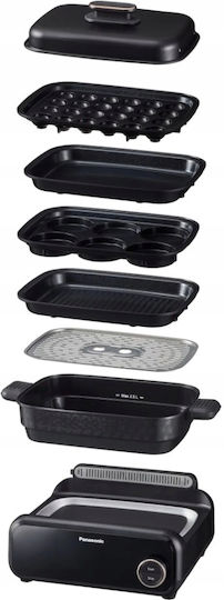Panasonic Aragaz Multifuncțional 1400W cu Capacitate de 2.5l Negru