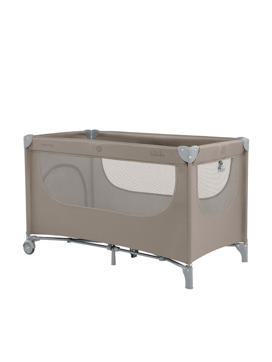Kikka Boo Cradle Nighty Night with Mattress and Wheels Beige