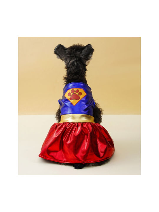 Super Dog Full Body Dog Clothing in Red Color 23x37x25cm 23.01.02011