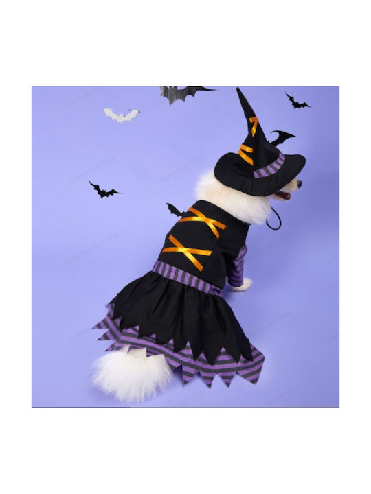 Kleine Hexe Halloween Ganzkörperbekleidung für Hunde 28x31x44cm