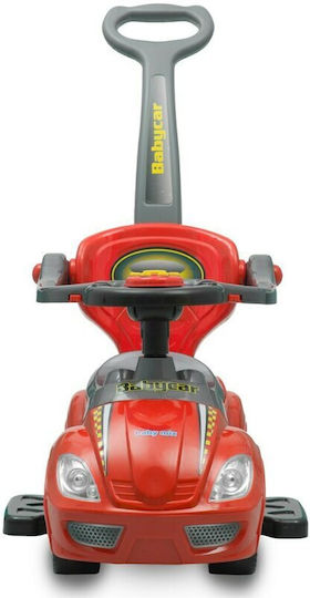 BabyMix Mega Car Autos Weiterfahren mit Elterngriff für 12+ Monate Rote